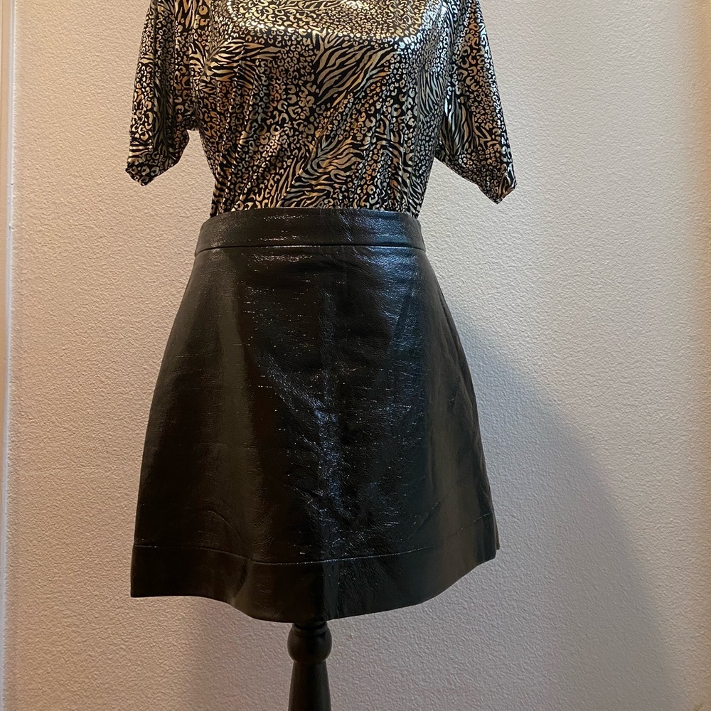 Michael Michael Kors faux leather mini skirt